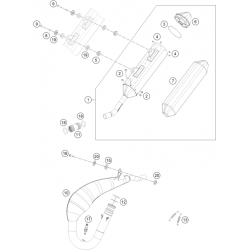 Échappement HUSQVARNA TE 150i 2T 2024 