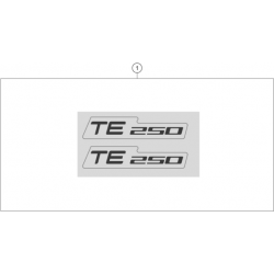Adhésifs kit déco HUSQVARNA TE 250i 2T 2024 