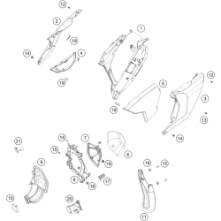 Filtre à air et boîte à air HUSQVARNA TE 300i 2T 2024 