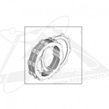 Pack disques lisses + garnis 50 2T 