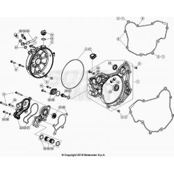Carter d'embrayage et pompe à eau BETA 125 RR 2T 2024 