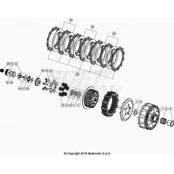 Embrayage et cloche BETA 125 RR 2T 2024 