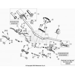 Guidon et maître cylindre BETA 125 RR 2T 2024 