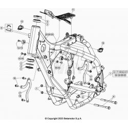 Cadre, chassis BETA 200 RR 2T 2024 