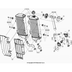 Radiateurs et durites BETA 350 RR 4T 2024 