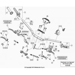 Guidon et maître cylindre BETA 430 RR 4T 2024 
