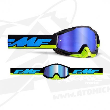 Lunettes FMF POWERBOMB Talladega - Ecran Miroir Bleu