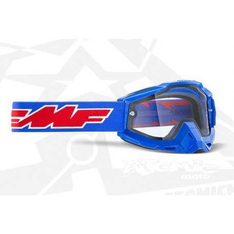 Lunettes FMF POWERBOMB Enduro Rocket Blue - Ecran Transparent double