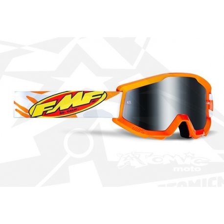 Lunettes FMF POWERCORE Assault Grey - Ecran Miroir Argent 