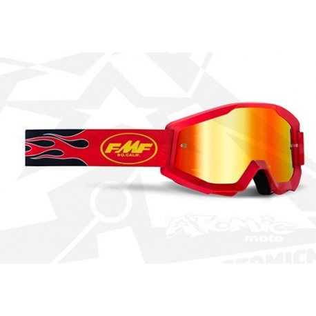 Lunettes FMF POWERCORE Flame Red - Ecran Miroir Rouge