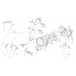 Boite filtre - échappement SHERCO 125 SE FACTORY 2T 2024 