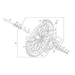 Roue avant SHERCO 125 SE FACTORY 2T 2024 