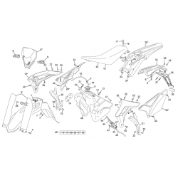 Plastiques SHERCO 250 SE FACTORY 2T 2024 