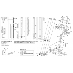 Fourche SHERCO 250 SEF FACTORY 4T 2024 