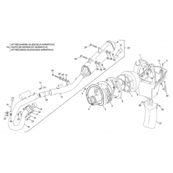 Boite filtre - échappement SHERCO 250 SEF FACTORY 4T 2024 