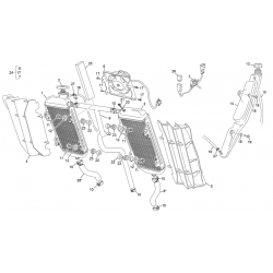 Radiateur SHERCO 250 SEF FACTORY 4T 2024 