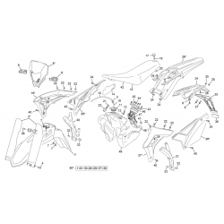 Plastiques SHERCO 250 SEF FACTORY 4T 2024 