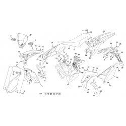 Plastiques SHERCO 450 SEF FACTORY 4T 2024 