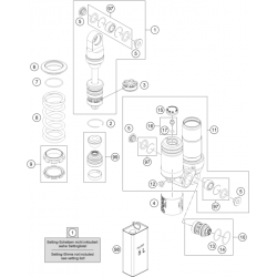 Amortisseur détaillé GASGAS 50 MC 2T 2024 