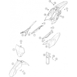 Garde-boue GASGAS 50 MC 2T 2024 