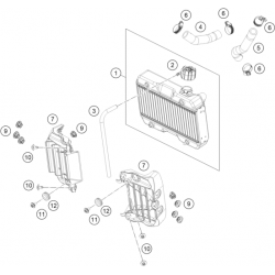 Système de refroidissement GASGAS 50 MC 2T 2024 