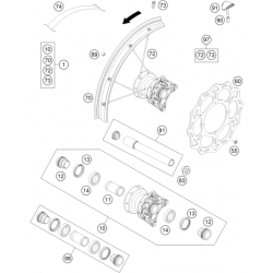 Roue avant GASGAS 85 MC 19/16 2T 2024 