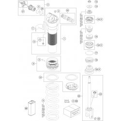 Amortisseur détaillé GASGAS 125 MC 2T 2024 