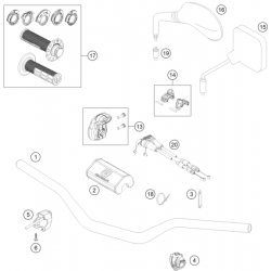 Guidon et commandes GASGAS 250 EC 2024 