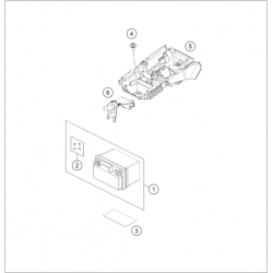 Batterie et support GASGAS 250 EC 2024 