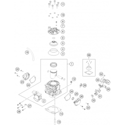 Cylindre et culasse GASGAS 250 EC 2024 