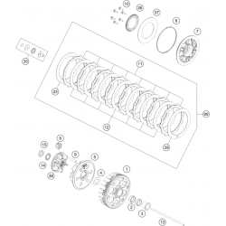 Embrayage GASGAS 250 EC-F 4T 2024 