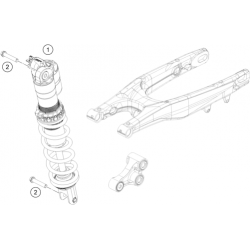 Amortisseur complet GASGAS 250 MC 2T 2024 