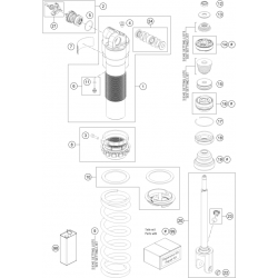 Amortisseur détaillé GASGAS 250 MC 2T 2024 