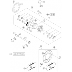 Roue arrière GASGAS 250 MC 2T 2024 