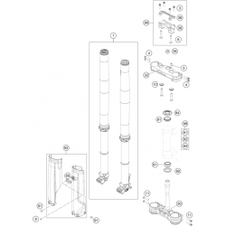 Fourche et Tés GASGAS 250 MC-F 4T 2024 