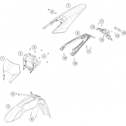 Garde-boue GASGAS 350 EC-F 4T 2024 