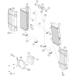 Système de refroidissement GASGAS 450 EC-F 4T 2024 