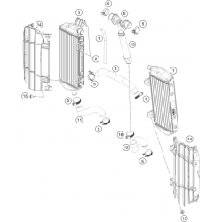 Système de refroidissement GASGAS 450 MC-F 4T 2024 