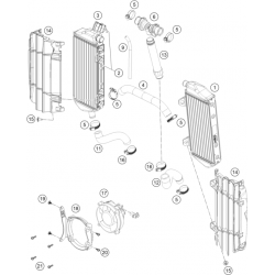 Système de refroidissement GASGAS 500 EC-F 4T 2024 