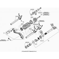 Sélecteur et axe de sélection BETA 125 RR 2T RACING 2024 