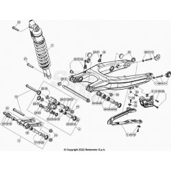 Bras oscillant, biellettes BETA 125 RR 2T RACING 2024 