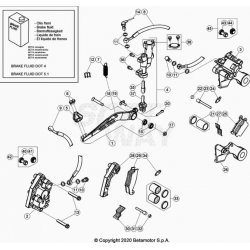 Système de frein avant et arrière BETA 125 RR 2T RACING 2024 