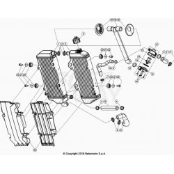 Radiateurs et durites BETA 125 RR 2T RACING 2024 