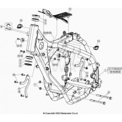 Cadre, chassis BETA 200 RR 2T RACING 2024 