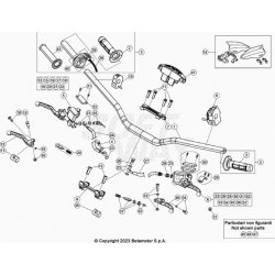 Guidon et maître cylindre BETA 200 RR 2T RACING 2024 