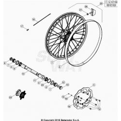 Roue avant BETA 200 RR 2T RACING 2024 