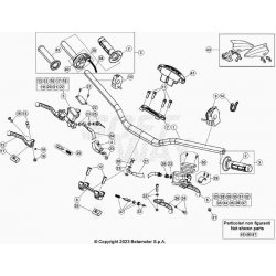 Guidon et maître cylindre BETA 250 RR 2T RACING 2024 