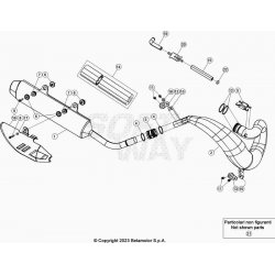 Échappement et silencieux BETA 250 RR 2T RACING 2024 