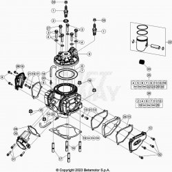 Cylindre et kit piston BETA 300 RR 2T 2024 