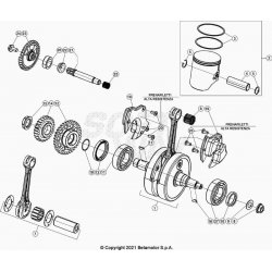 Vilebrequin et bielle BETA 250 RR 2T XTRAINER 2023 